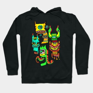 Monster collage 1, street art style Hoodie